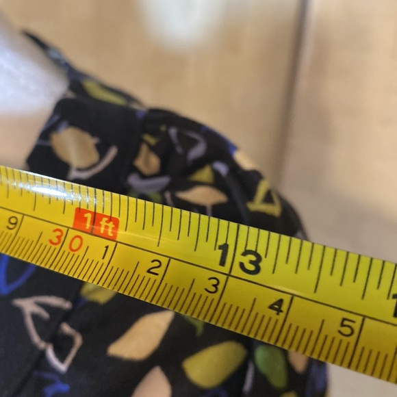 STYLE & CO DEMURE WOMEN’S v Neck BLOUSE TOP  Black Blue Green Sz L GUC - Picture 6 of 10